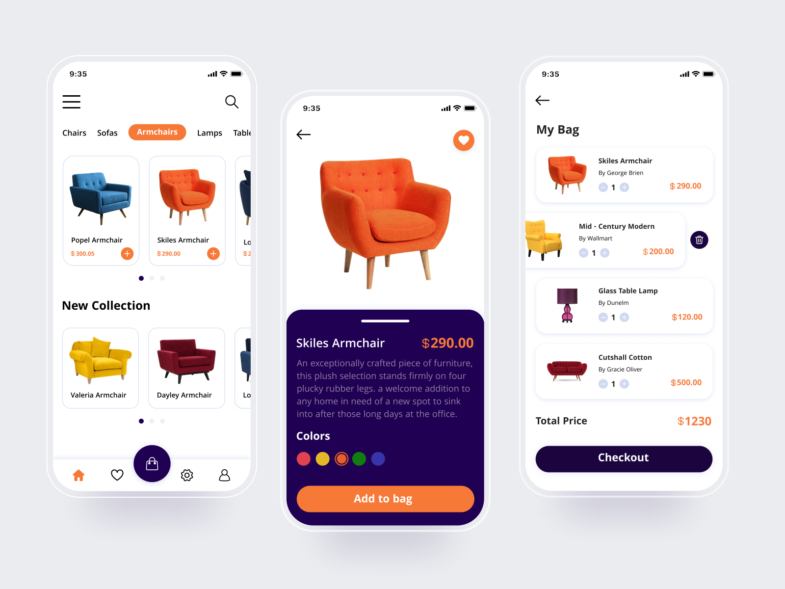 Furniture App by Meri Asoyan on Dribbble