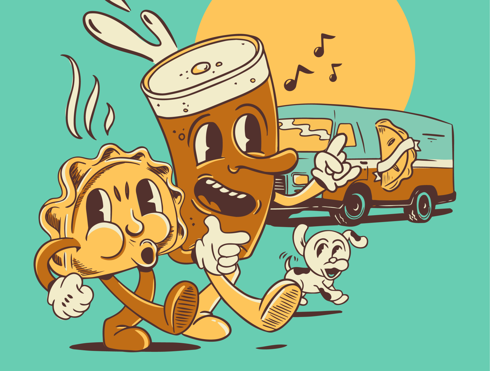 Pie Eyed Illustration by Mandy Babineaux on Dribbble
