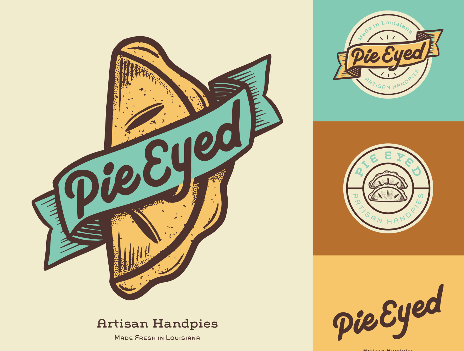 Pie Eyed Logo by Mandy Hernaez on Dribbble