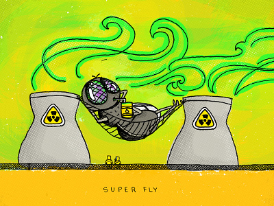Super Fly digital painting fly illustration super fly texture