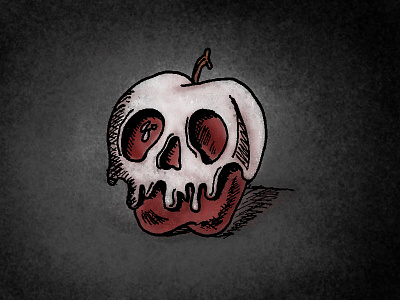 Poison Apple drawlloween halloween poison apple