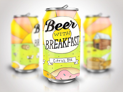 Beer With Breakfast beer craft beer digital painting