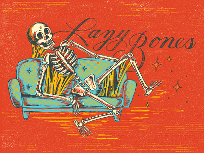Lazy Bones bones lazy skeleton sofa