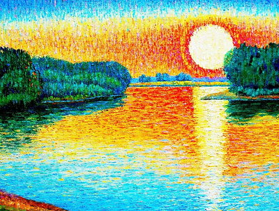 Red sunrise art artist artwork concept art contemporary art contemporaryart contemporaryillustration design oil on canvas oil paint oil painting paint painter painting sunrise