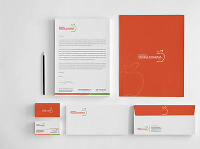 Logo with Stationary Design branding logo