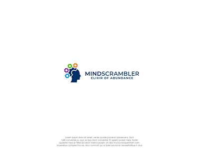 MindScrambler branding design illustration logo