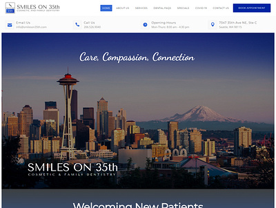 Great Dentist Wedgwood Seattle Home SMILES ON 35th webdesign website design wordpress development wordpress website