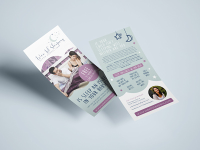 Flyer design for a sleep consulting company advertising design flyer kids parenting print sleep
