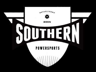 Southern Powersports logo vintage