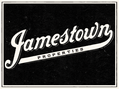 Jamestown script vintage