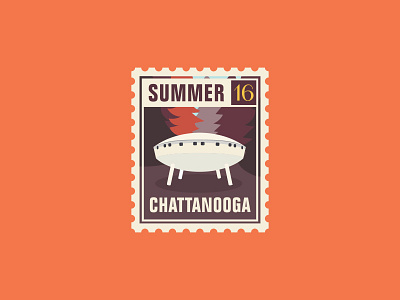 Spacehouse chattanooga house logo space stamp summer