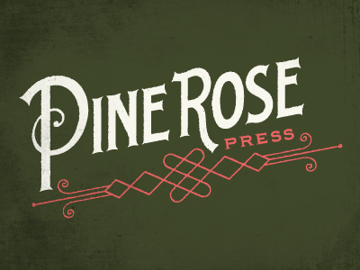 Pine Rose Press branding identity logo