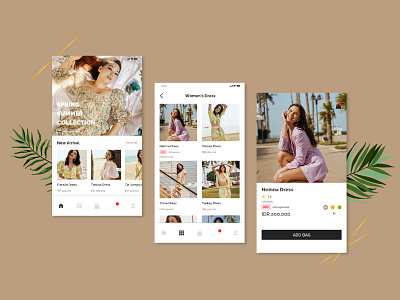 Fashion App Design UI