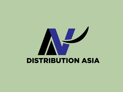 AV Distribution branding design flat graphic design illustrator logo logos minimal vector