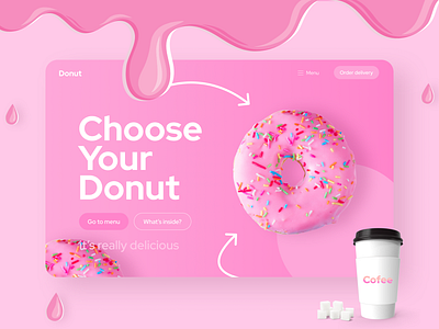 Site with a delicious donut