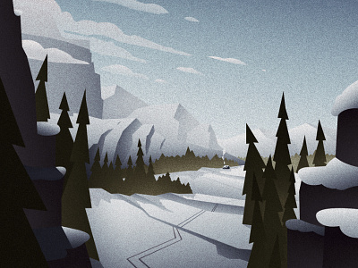 Winter Escape affinity designer canadian explore graphic design illustration nature outdoors recreation vector