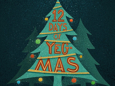 12 Days of YEG-Mas! abstract canadian artist christmas editorial holidays retro type typography vintage yeg