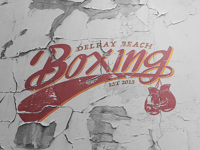 Delray Beach Boxing boxing boxing gloves branding logo logo design typography