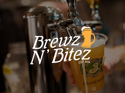 Brewz N' Bitez beer bites branding brews logo logo design typography