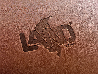 LAND Leather Logo Debossed