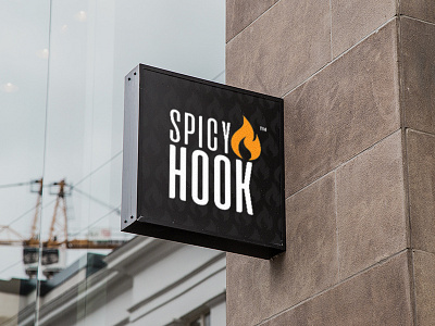 Spicy Hook Signage 3d agency creative agency flame orange signage spicy spicy hook