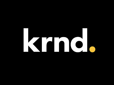 Krnd agency branding kerned krnd logo minimalistic type typography