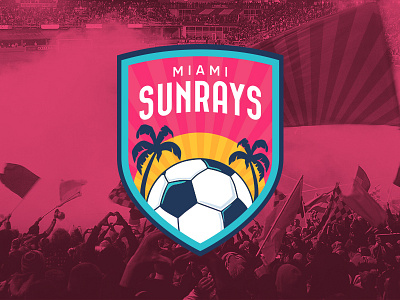 Miami Sunrays FC (Personal Project) futbol logo miami miami fc mls soccer sunrays