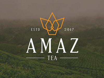 AmazeTea Logo Rebrand logo modern modern logo tea tea logo