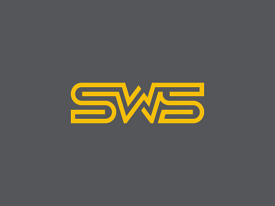SWS hurricane logo monogram severe weather sws weather yellow