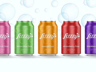 Fizzy Can Mock-up color fizzy sparkling water splash