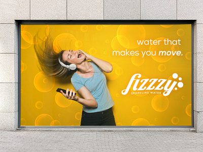 Fizzzy Billboard Mock-up color fizzy sparkling water splash