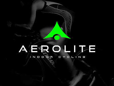 Aerolite Indoor Cycling aerolite branding cycling fitness green logo logo design neon green typography workout