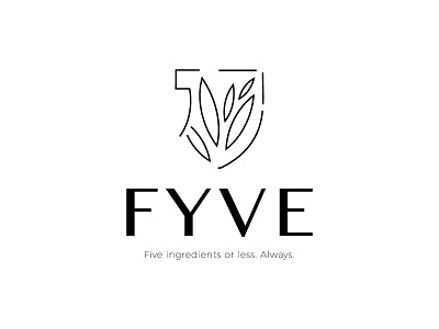 Fyve branding cosmetics identity illustration layout logo packaging symbol