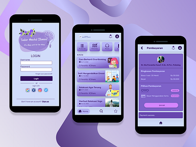 Design Mobile App Mental Health Awareness app design mental health mental health awareness mobile app psychology ui ux
