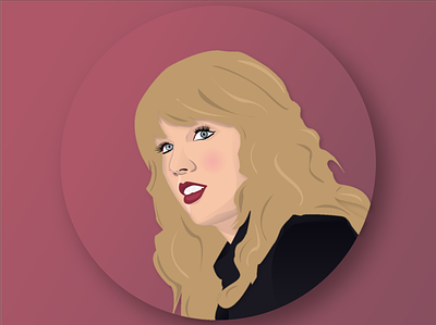 Taylor Swift : digital drawing design digital drawing illustration impec design portrait taylor swift vector