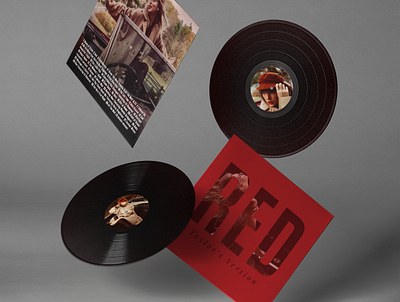 Red (ImpecDesign's Version) album cover branding challenge graphic design impec design taylor swift weekly warmup