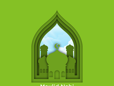 Maulid Nabi design illustration