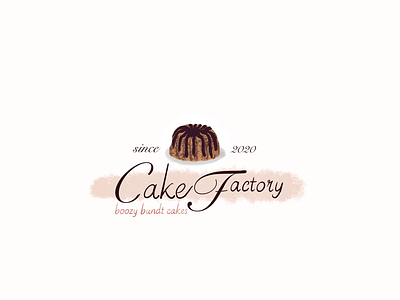 Logo for cake factory cake logo logo design sweet sweets