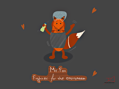 Mr. fox art environment fox illustration