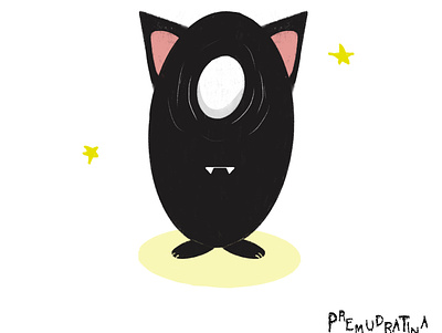 Cat art cat halloween illustration premudratina
