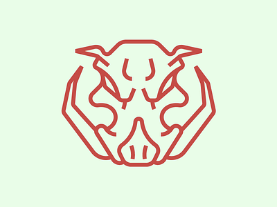 Full Boar Barbecue barbecue boar design icon kc logo mark mono width pig