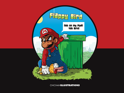 Flappy Mario design illustration mario mario bros supermario