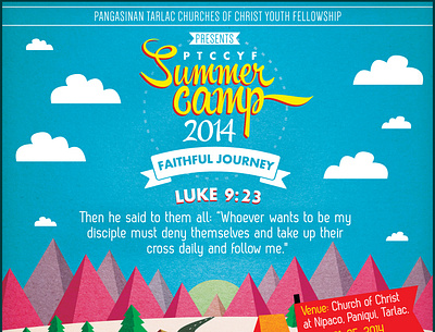 JOURNEY youth camp poster churchcamp illustration poster