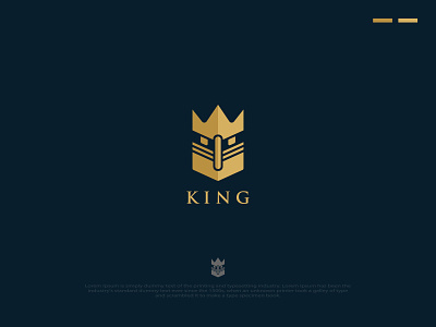 Luxury King Jewelry Logo Design Concept