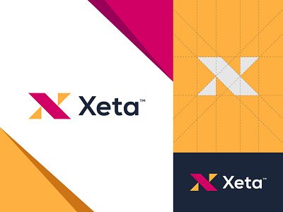 X Letter Logo Mark For Xeta brand identity design branding clean company concept creative graphicdesign letter logo logo logo design logo mark logobrand modern unique x x letter