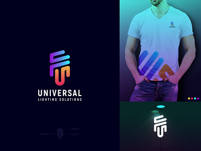 ULS Logo Design For Lighting Solution Company