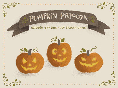 Pumpkin Palooza autumn halloween jack o lantern jack o lantern leaves pumpkin pumpkin carving ucf vines