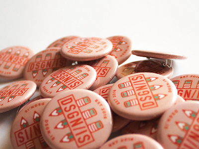 DSGN/IS Buttons button frog buttons design orange pencil sticker mule
