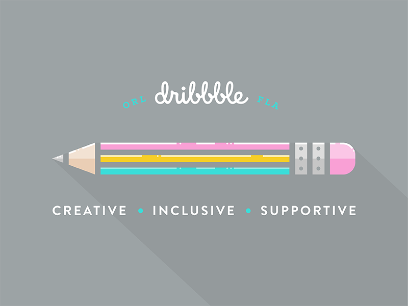 Pride pencil rainbow lgbt design lgbt orlando dribbble pride