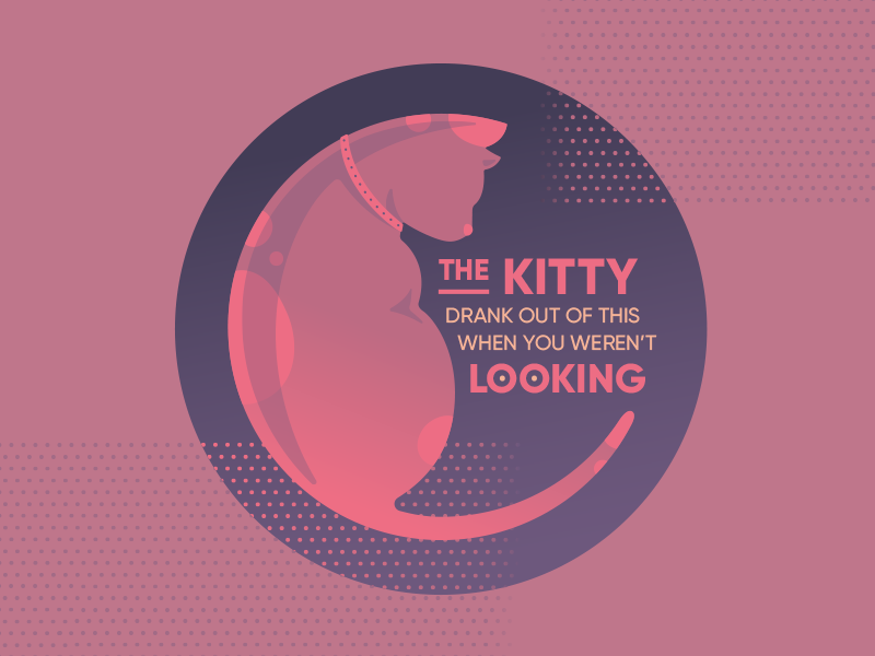 My Cat is a Jerk sticker mule vector illustration vector typography kitty illustration coaster cat